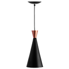 Kit 3 Pendentes Cone Funil Aluminio Tom Dixon 33x15cm Preto