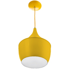 Kit 3 Pendentes Gourmet Balão 32x25cm Amarelo