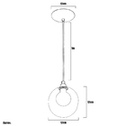 Kit 3 Pendentes Harmony Bolinha Branco + Lampada G9 6000k
