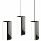 Kit 3 Pendentes Industrial Inox Quadrado Moderno U.elg