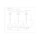 Kit 3 Pendentes Leste Europeu Woods Branco/cobre