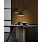 Kit 3 Pendentes Leste Europeu Woods Preto/dourado