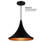 Kit 3 Pendentes Luminária Tom Dixon Funil Balão Chapéu Preto