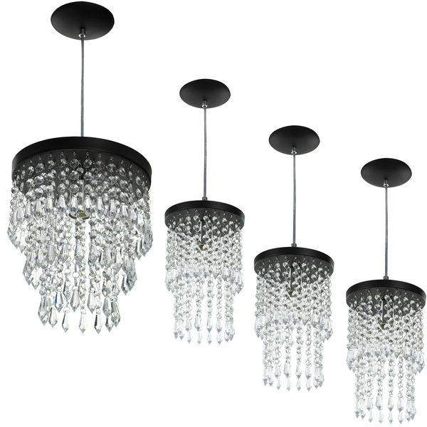 Kit 3 Pendentes Spark + Pendente Manucrillic Preto