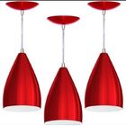 Kit 3 Pendentes Vegas (vermelho / Branco)