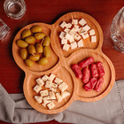 Kit 3 Petisqueiras Onda Bambu 22cm Class Home