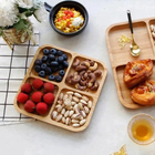 Kit 3 Petisqueiras Quadrada Bambu 20cm Class Home