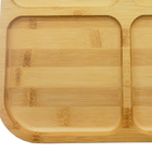 Kit 3 Petisqueiras Quadrada Bambu 20cm Class Home