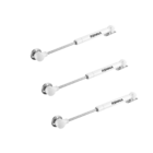 Kit 3 Pistão A Gás Branco Porta Abre P/ Cima 60 N