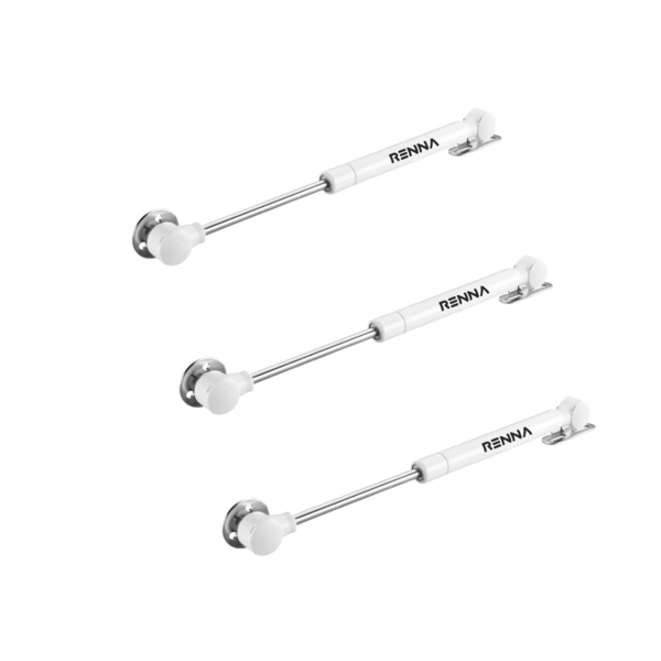 Kit 3 Pistão Articulador Branco Abertura P/ Cima Móveis 100n