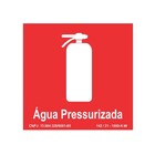 Kit 3 Placa De Aviso Sinalização Água Pressurizada 20cmx20cm