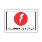 Kit 3 Placa Sinalização Portas Quadro De Força 19,5cmx14cm