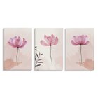 Kit 3 Placas Decorativa Rose E Flor 20x30