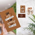 Kit 3 Placas Decorativas Cozinha Xícara Frases Amor Cantinho