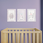 Kit 3 Placas Decorativas Em Mdf Animais 28 5x 19 Cm - D'rossi