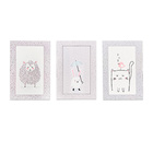 Kit 3 Placas Decorativas Em Mdf Animais 28 5x 19 Cm - D'rossi