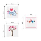 Kit 3 Placas Decorativas Em Pvc Expandido I Love You