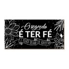 Kit 3 Placas Decorativas Minimalismo Frases Gratidão Fé