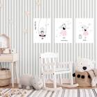 Kit 3 Placas Infantis Sweet Dreams 18x27cm