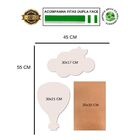 Kit 3 Placas Quadros Decorativos Infantil Menina Bebê Balão