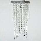 Kit 3 Plafon 7201 Cromado Brilhante C/lamp. 15x45cm