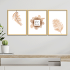 Kit 3 Plaquinhas Decorativa Adesivada Good Vibes Only