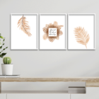 Kit 3 Plaquinhas Decorativa Adesivada Good Vibes Only