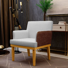 Kit 3 Poltronas Decorativa Para Sala De Estar Beatriz W01 Lin