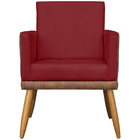 Kit 3 Poltronas Decorativa Para Sala Recepção Escritório Cons