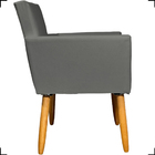 Kit 3 Poltronas Decorativa Para Sala Recepção Escritório Nina