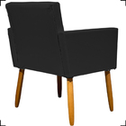 Kit 3 Poltronas Decorativa Para Sala Recepção Escritório Nina