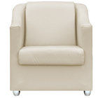 Kit 3 Poltronas Decorativa Para Sala Recepção Manicure Cadeir