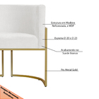 Kit 3 Poltronas Decorativa Sala De Estar Luana Base Gold Sued