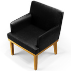 Kit 3 Poltronas Decorativas Para Sala De Estar E Recepção Bea