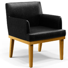 Kit 3 Poltronas Decorativas Para Sala De Estar E Recepção Bea