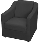 Kit 3 Poltronas Decorativas Para Sala Mila Suede Preto Pé De