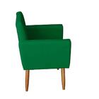 Kit 3 Poltronas Decorativas Pés Palito Nina Verde