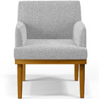 Kit 3 Poltronas Decorativas Sala De Estar Recepção Base Mel B