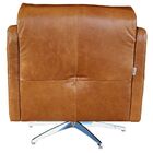 Kit 3 Poltronas Giratória Para Sala De Estar Astana Couro Mar