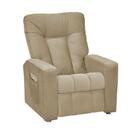 Kit 3 Poltronas Mx-5 Para Sala De Cinema Sued Bege