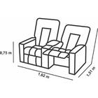 Kit 3 Poltronas Para Sala De Cinema Sued Amassado Bege