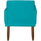 Kit 3 Poltronas Para Sala Decorativas Beatriz Com Base Suede