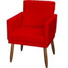 Kit 3 Poltronas Para Sala, Manicure, Quarto Decorativas Beatr