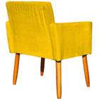 Kit 3 Poltronas Para Sala Recepção Consultório Nina Suede Ama