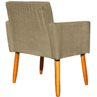 Kit 3 Poltronas Para Sala Recepção Consultório Nina Suede Nud