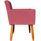 Kit 3 Poltronas Para Sala Recepção Consultório Nina Suede Ros