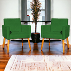 Kit 3 Poltronas Para Sala Recepção Consultório Nina Suede Ver