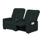 Kit 3 Poltronas Reclináveis Jettas Duplas Para Sala De Cinema