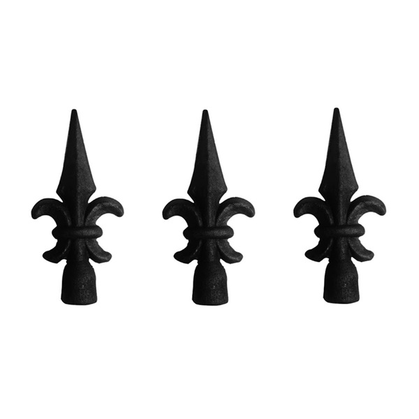 Kit 3 Ponteiras Ponta De Lança Ferro N11 Grade Portão Muro