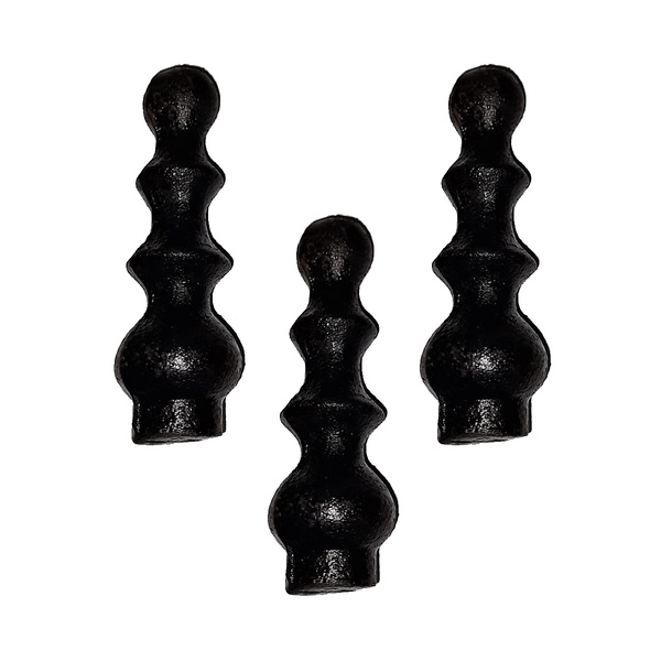 Kit 3 Ponteiras Ponta De Lança Ferro N16 Grade Portão 12cm